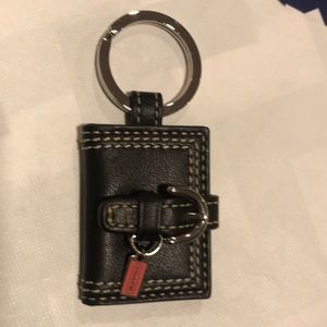 NWOT COACH vintage late 90s or early 2K Keychain - holds 2 pictures inside